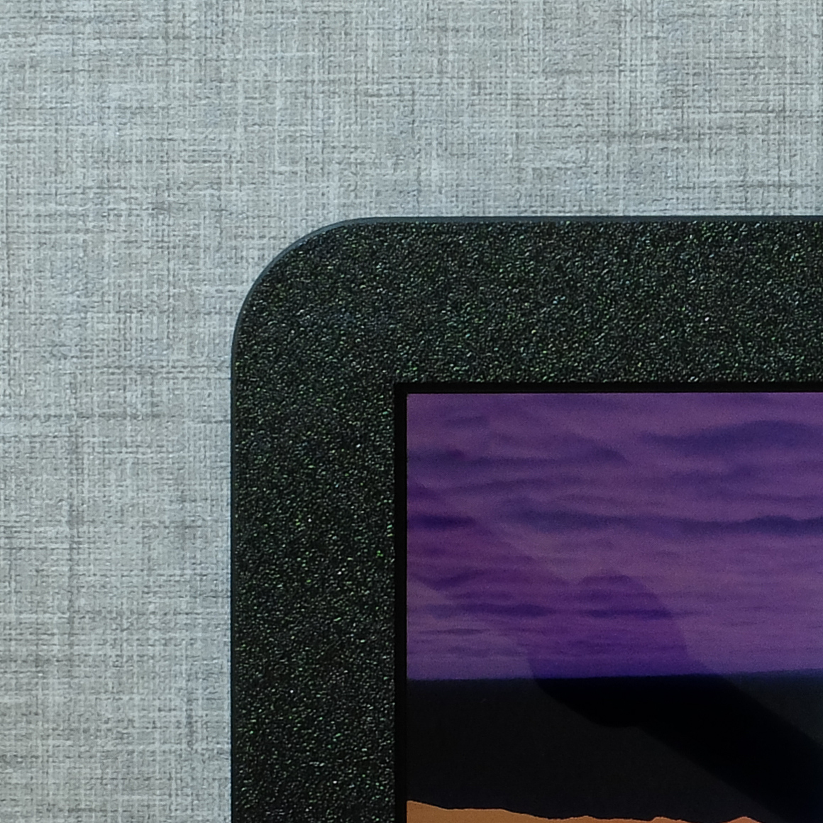 Black Wall Mount Plain 3D Print Detail