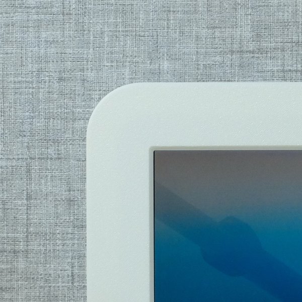 White Wall Mount Plain 3D Print Detail