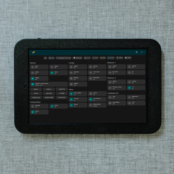 Galaxy Tab A 2019 Wall Mount Black - Full Frame