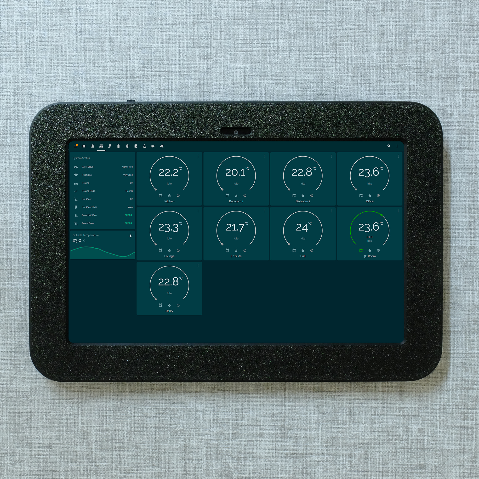 Black Samsung Galaxy Tab A7 Tablet Wall Mount UK