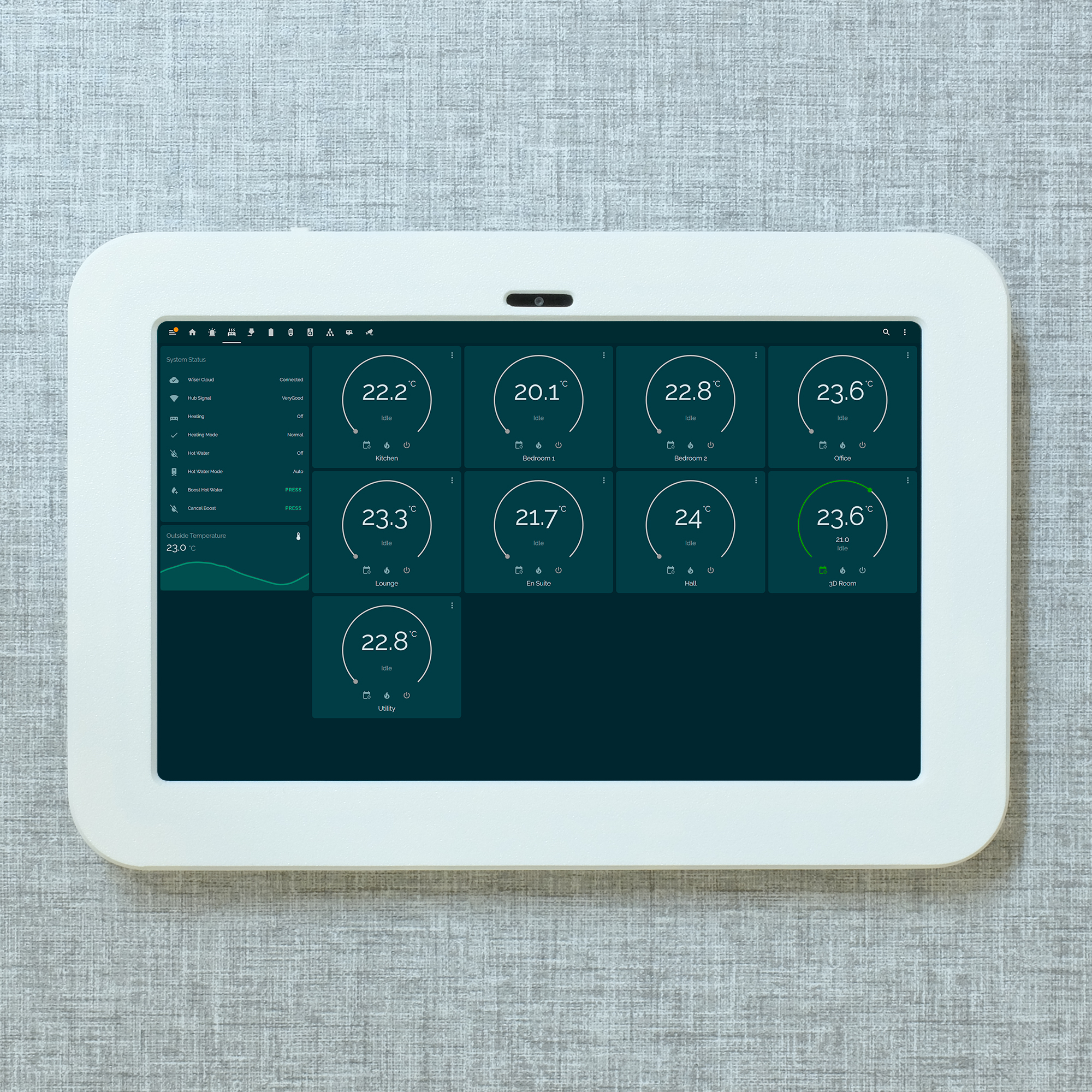 White Samsung Galaxy Tab A7 Tablet Wall Mount UK