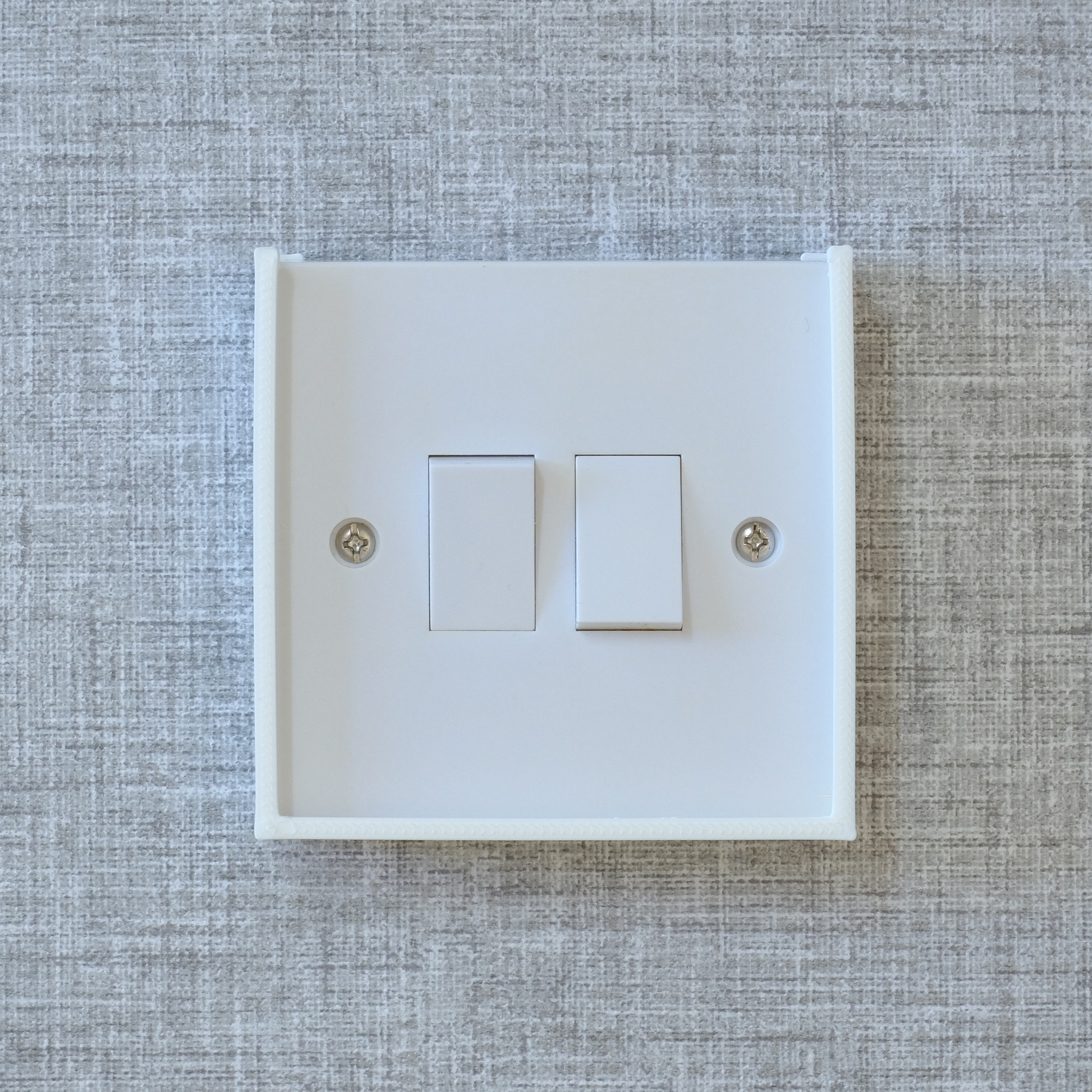 Slide on light switch cover slide on frame