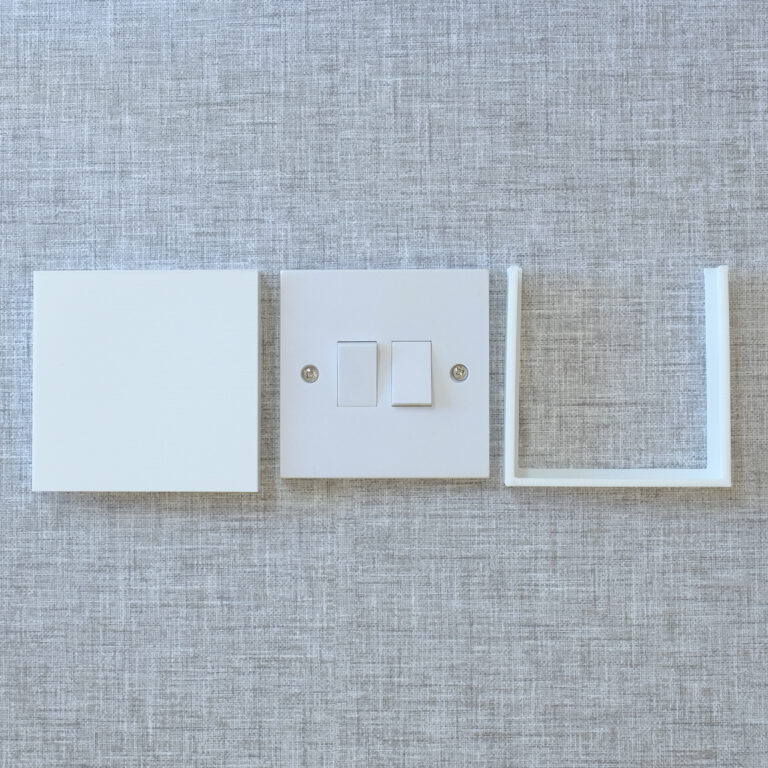 UK light switch cover front and rear frame