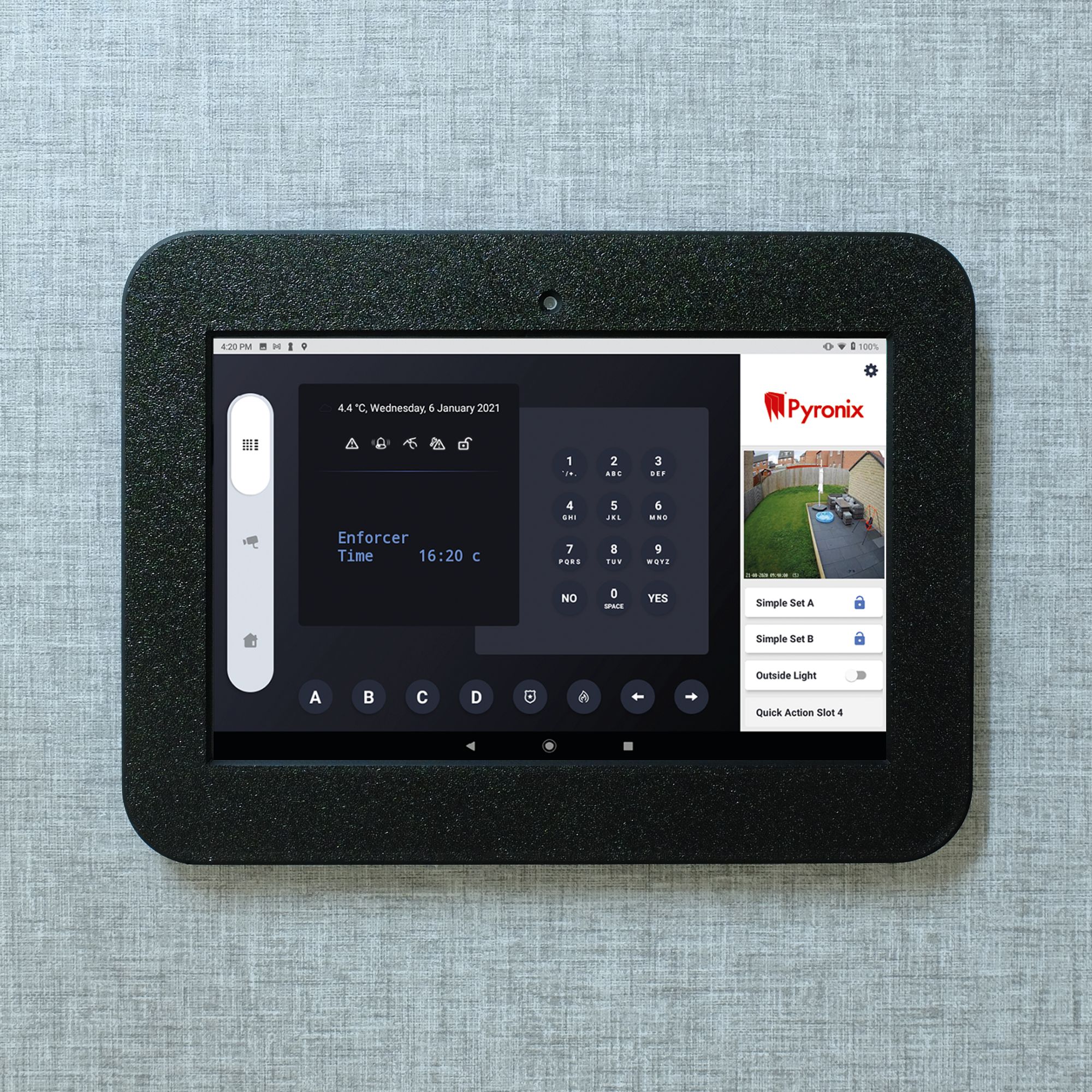 Pyronix ENF Android Tablet Wall Mount - Black