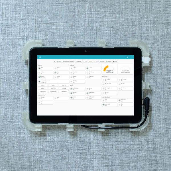 Amazon Fire HD8 2022 Gen 12 Wall Mount - Rear Frame - Tablet Mounted