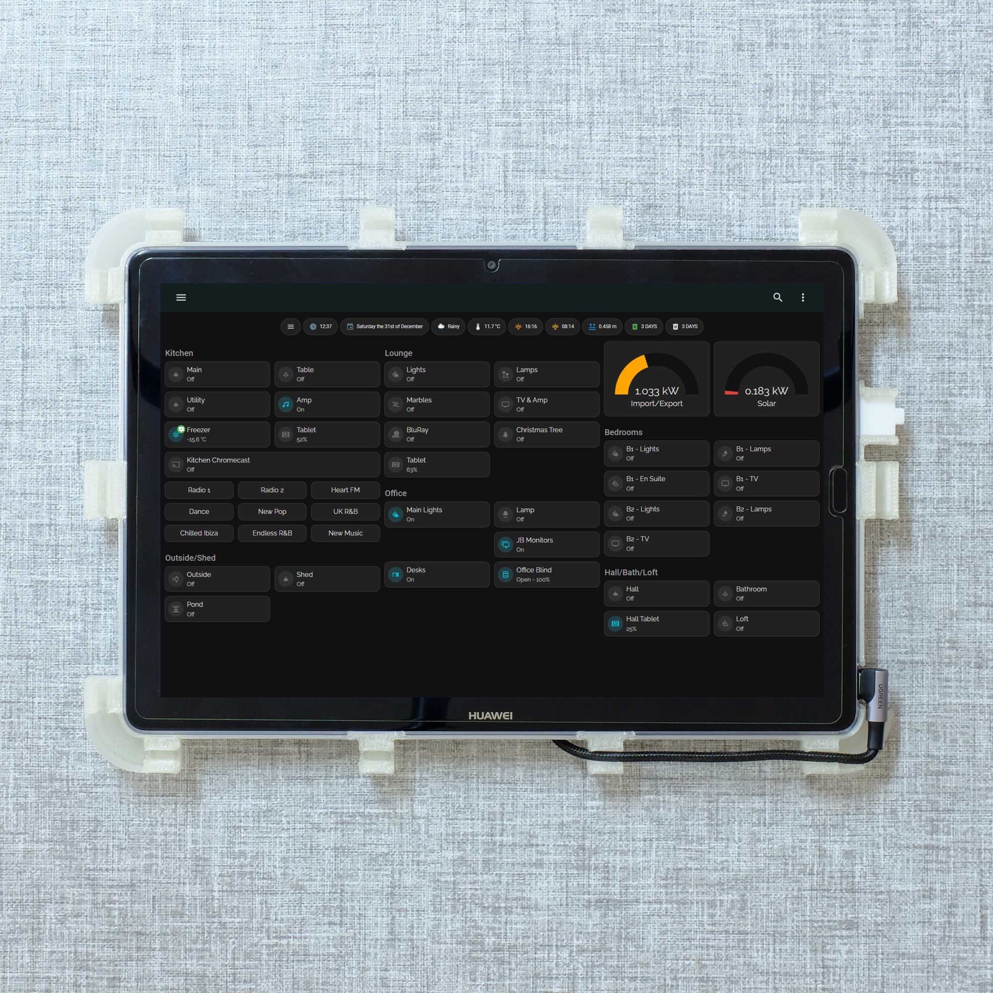 Huawei MediaPad M5 10 Wall Mount - Rear Frame