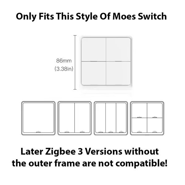 Slide On MOES Zigbee Scene Switch Mount For UK Light Switch - Image 6