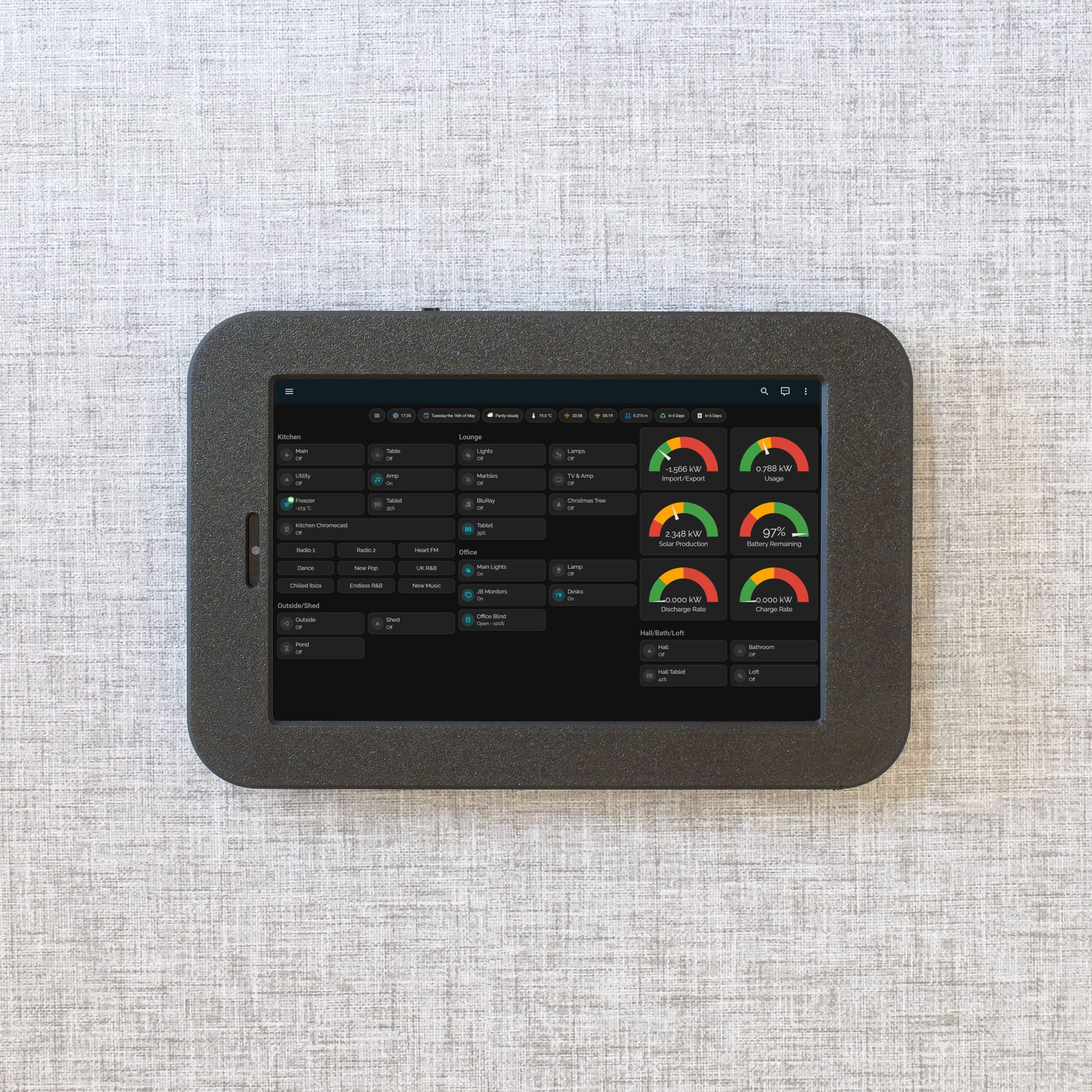 Lenovo Tab M8 Gen 4 Wall Mount - Black