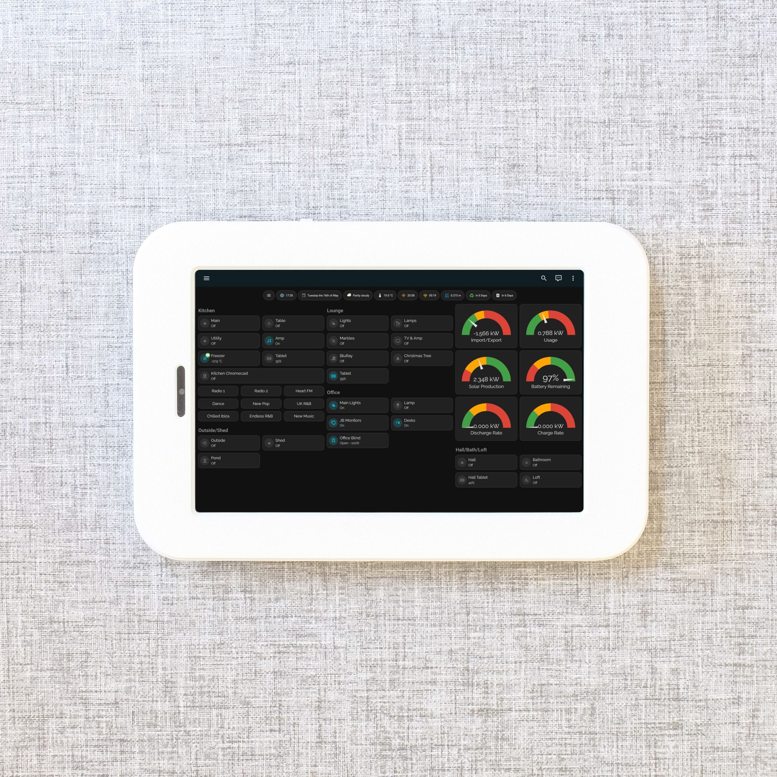 Lenovo Tab M8 Gen 4 Wall Mount - White
