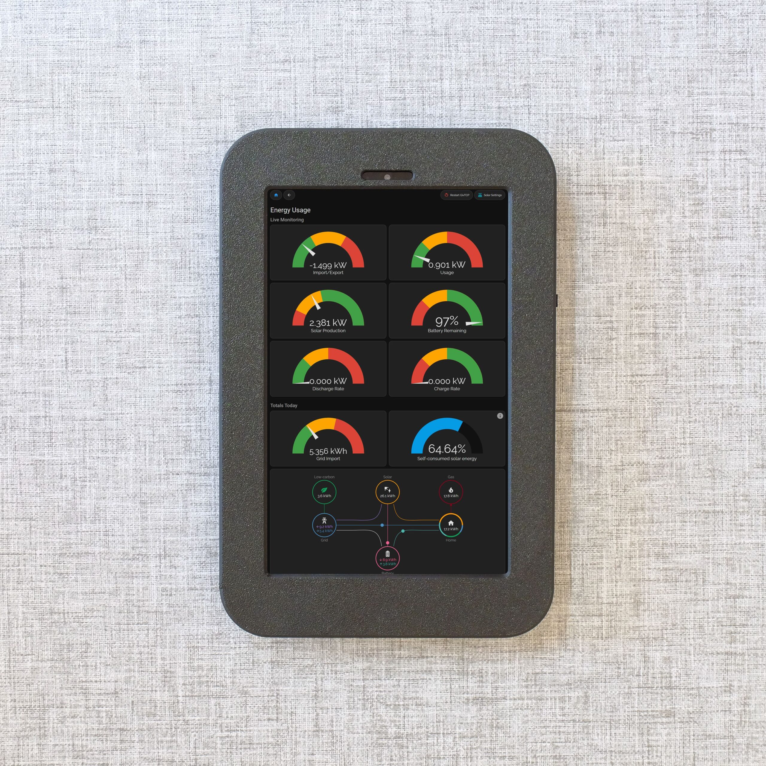 Lenovo Tab M8 Gen 4 Wall Mount - Black