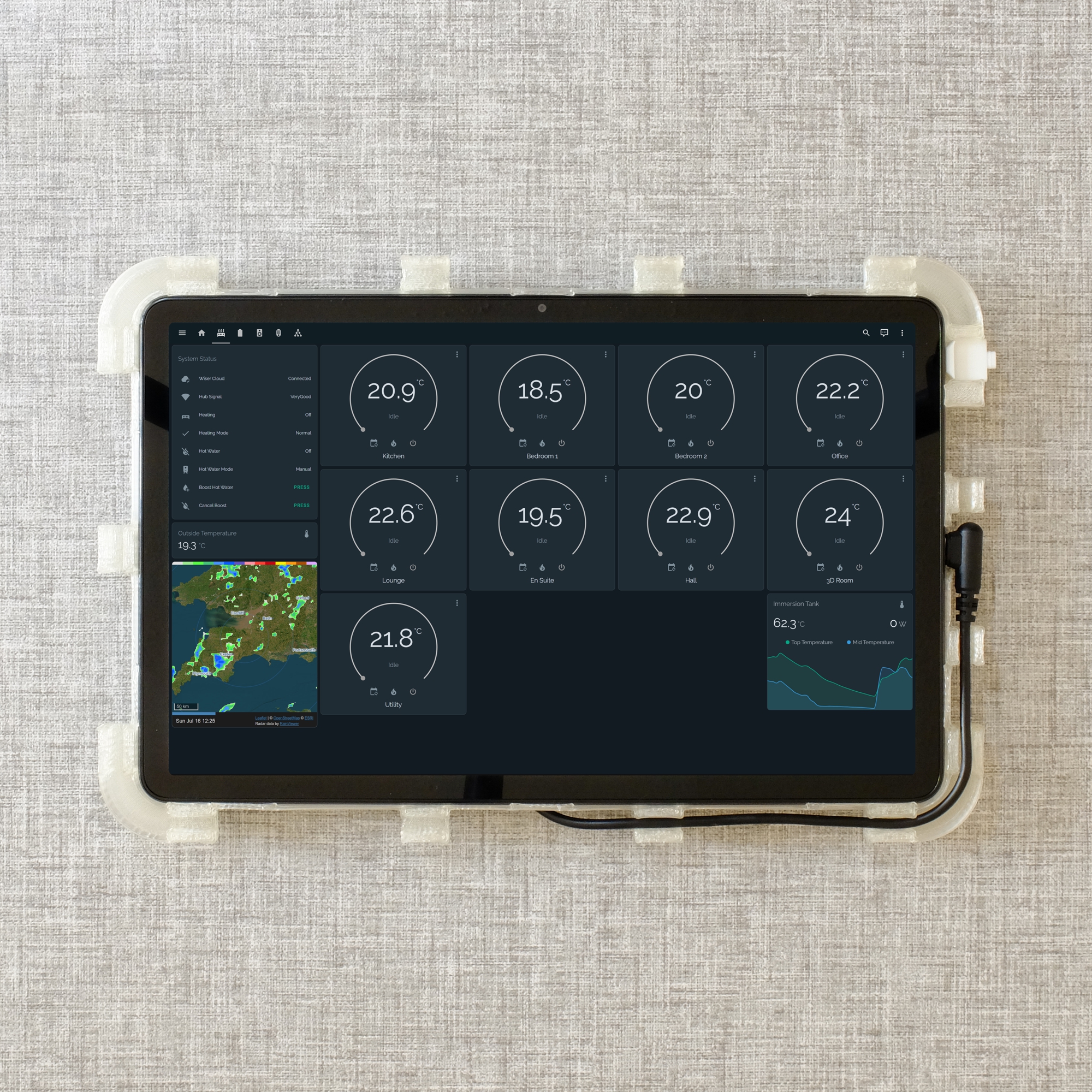 Amazon Fire Max 11 Wall Mount - Rear Frame