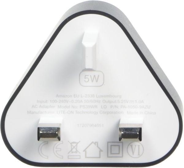 Amazon Original 5w Charger - Back