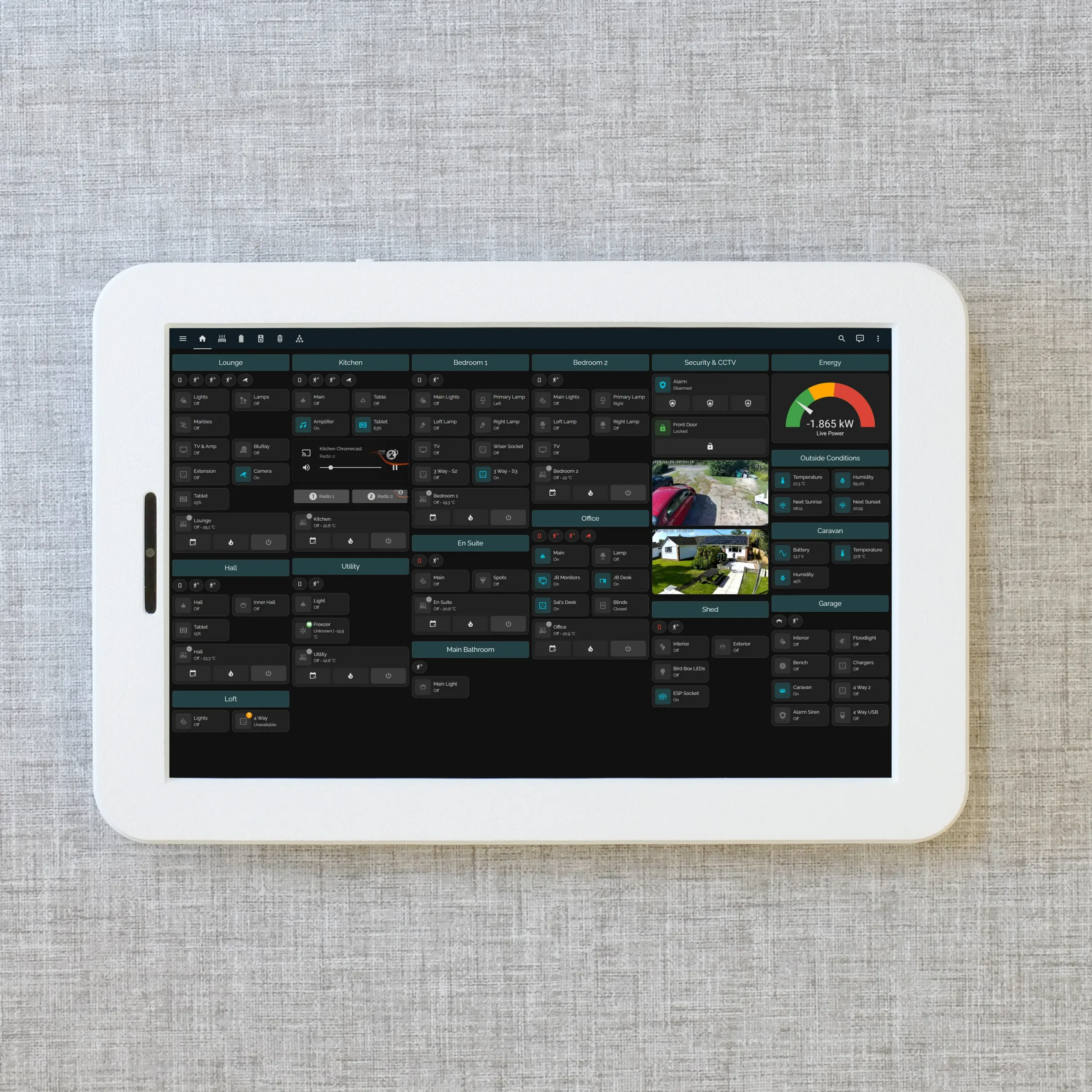 Lenovo Tab K10 Wall Mount - White