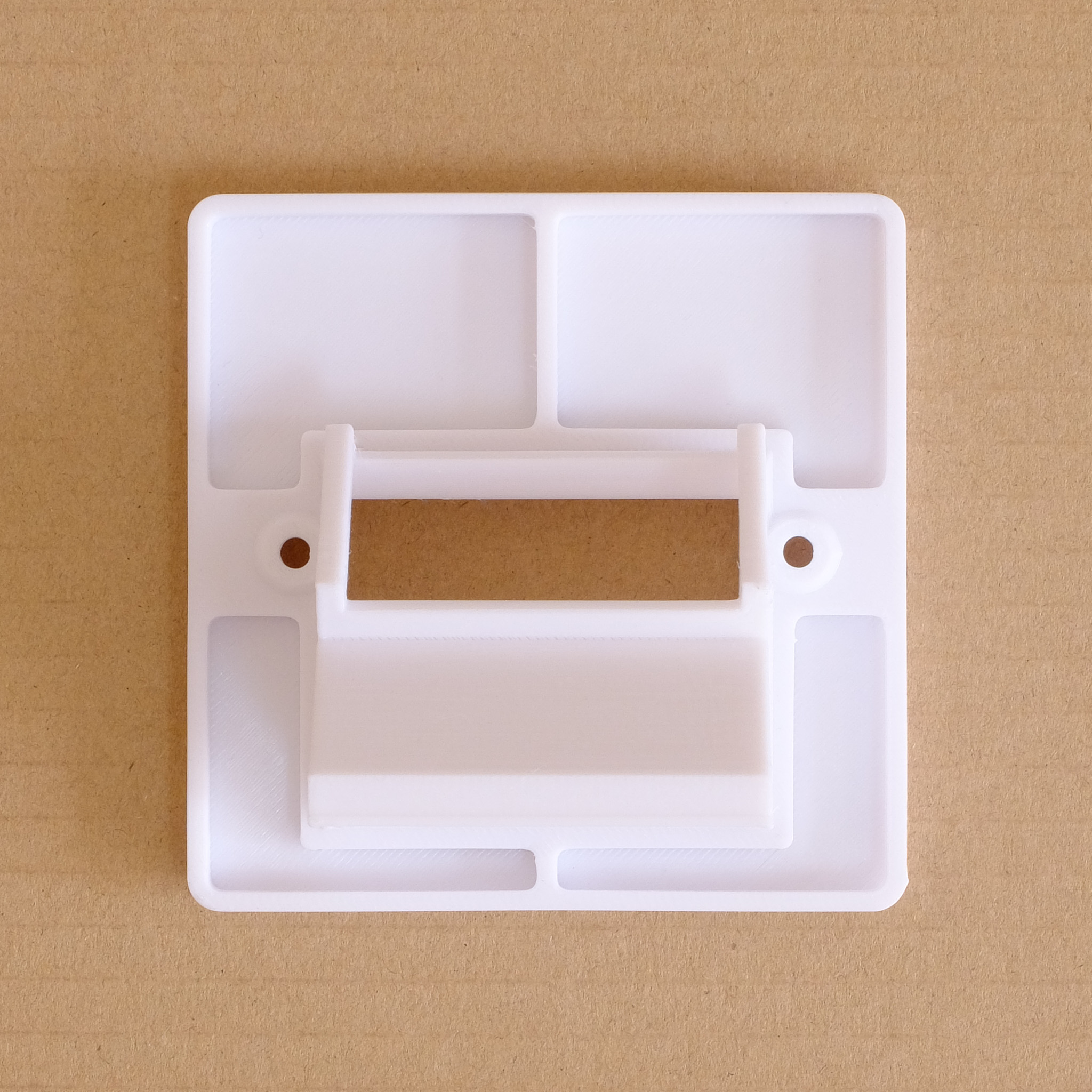 Recessed angled USB Euro module faceplate