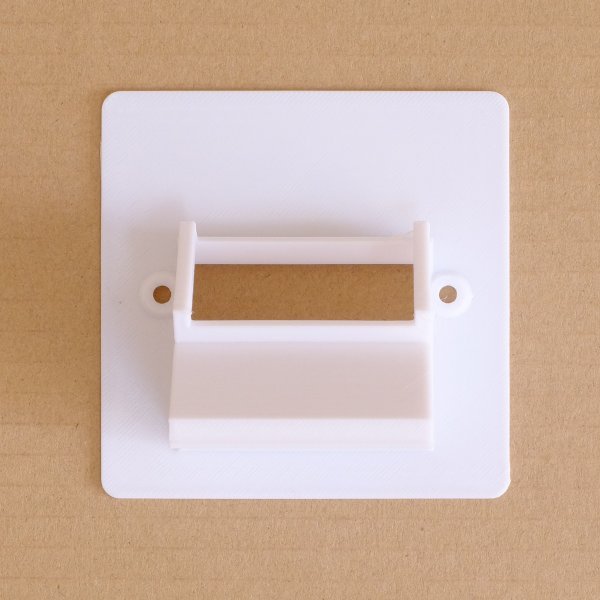 Recessed angled USB Euro module faceplate
