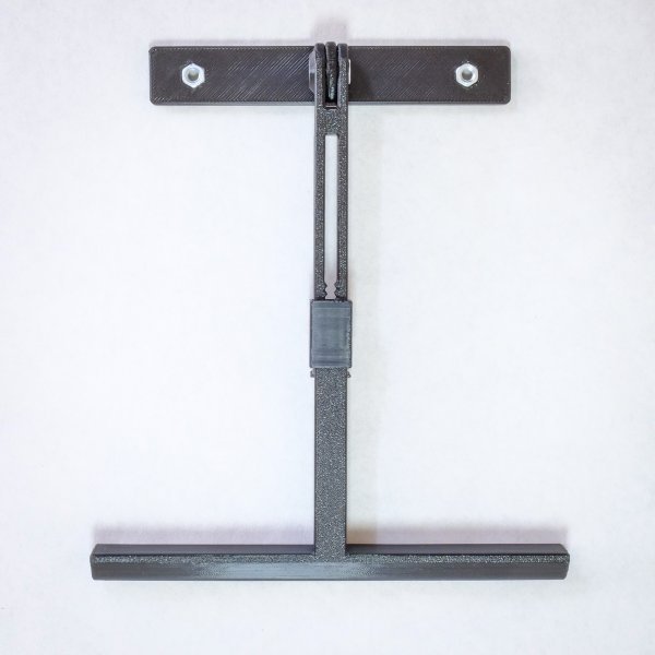 Adjustable desk stand for wall mounts produced by The 3D Room