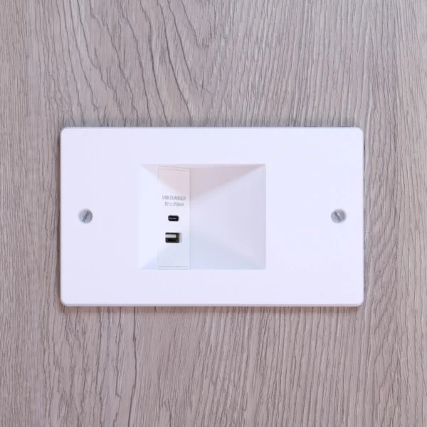 Angled, Recessed Mounting Plate – Single Euro Module