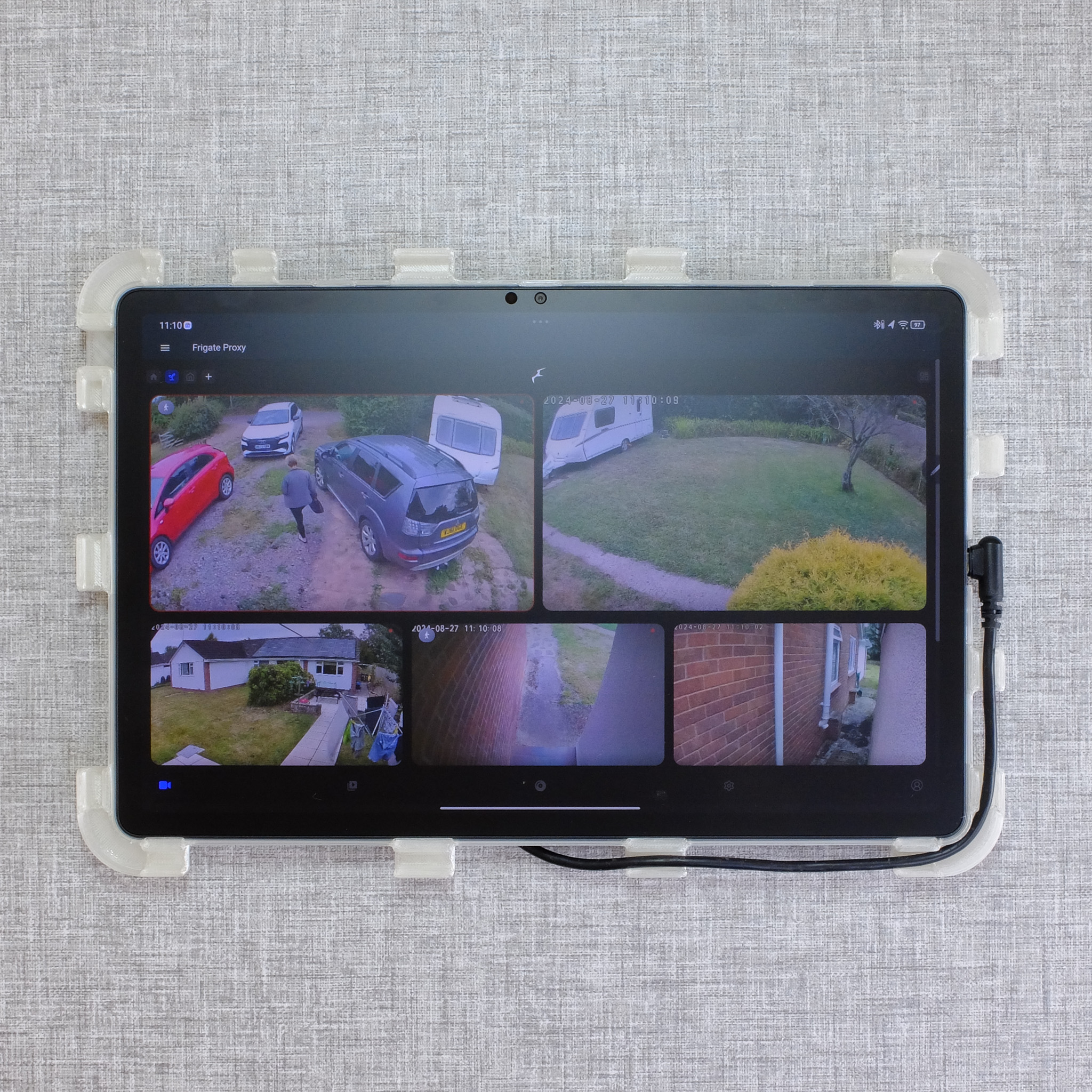 Lenovo Tab P12 Tablet Wall Mount - Rear Frame