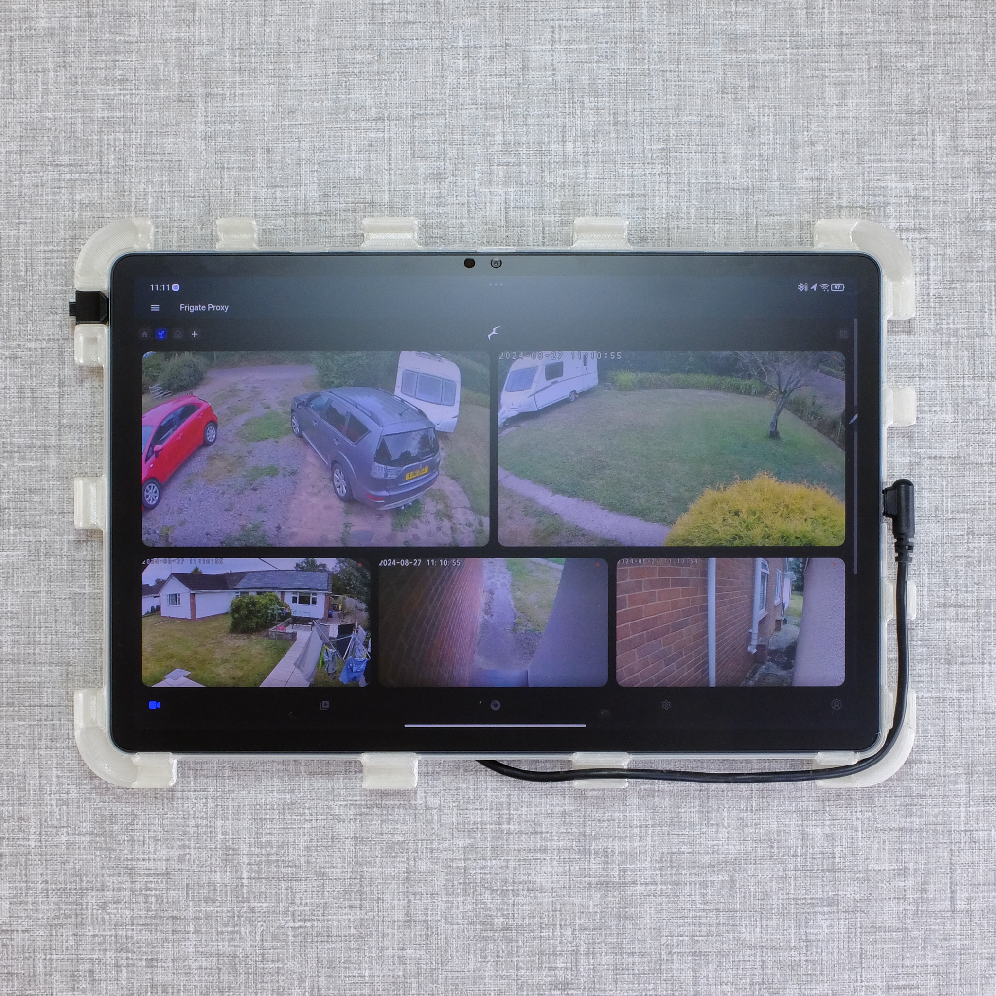 Lenovo Tab P12 Tablet Wall Mount - Rear Frame
