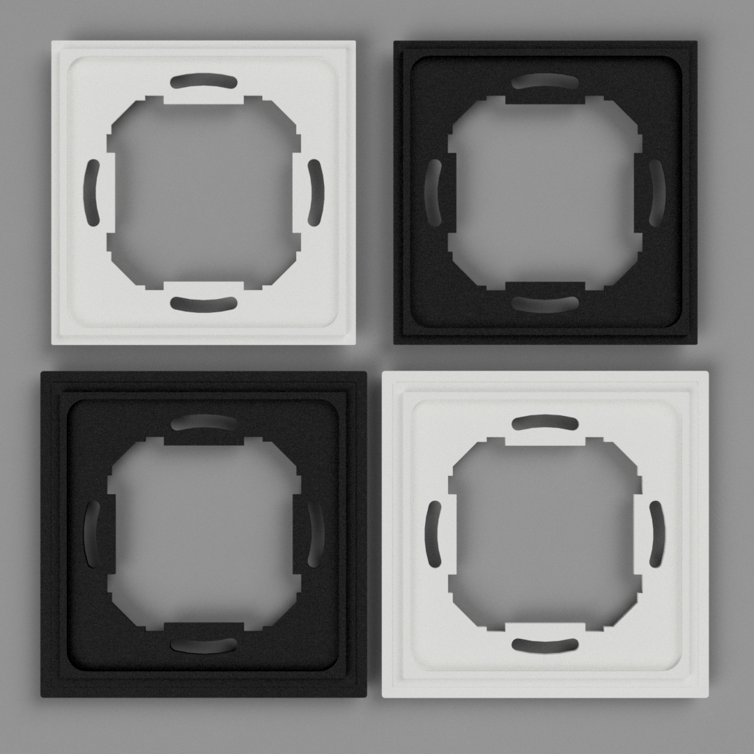Loxone Touch UK Backbox Adaptor Plates