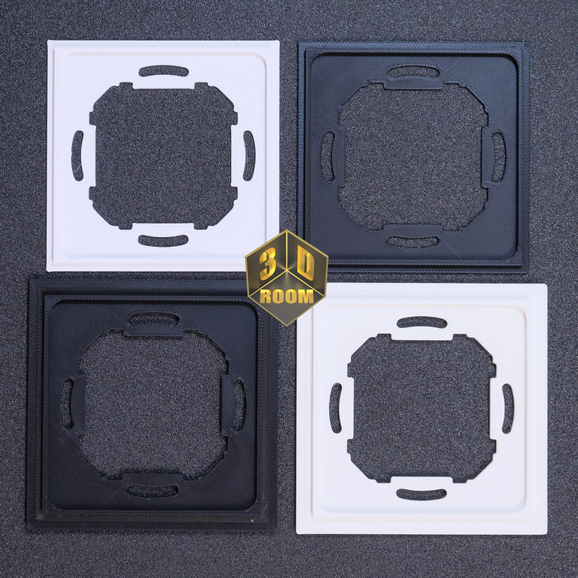 Loxone Touch UK Metal and Plasterboard back plate adaptors.