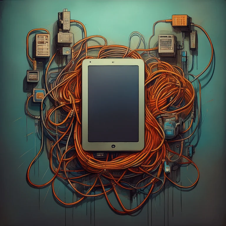 Power options for a wall mounted tablet