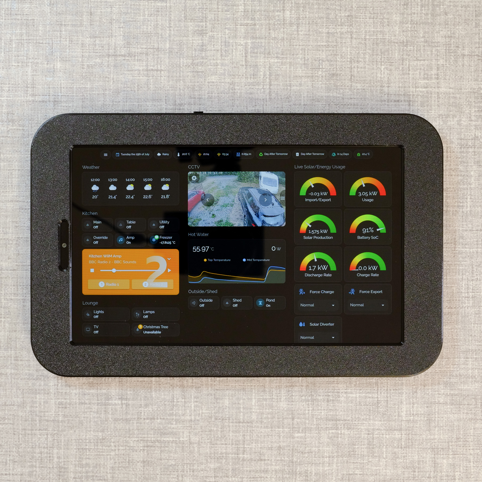 Lenovo Tab One TB305 Black Wall Mount