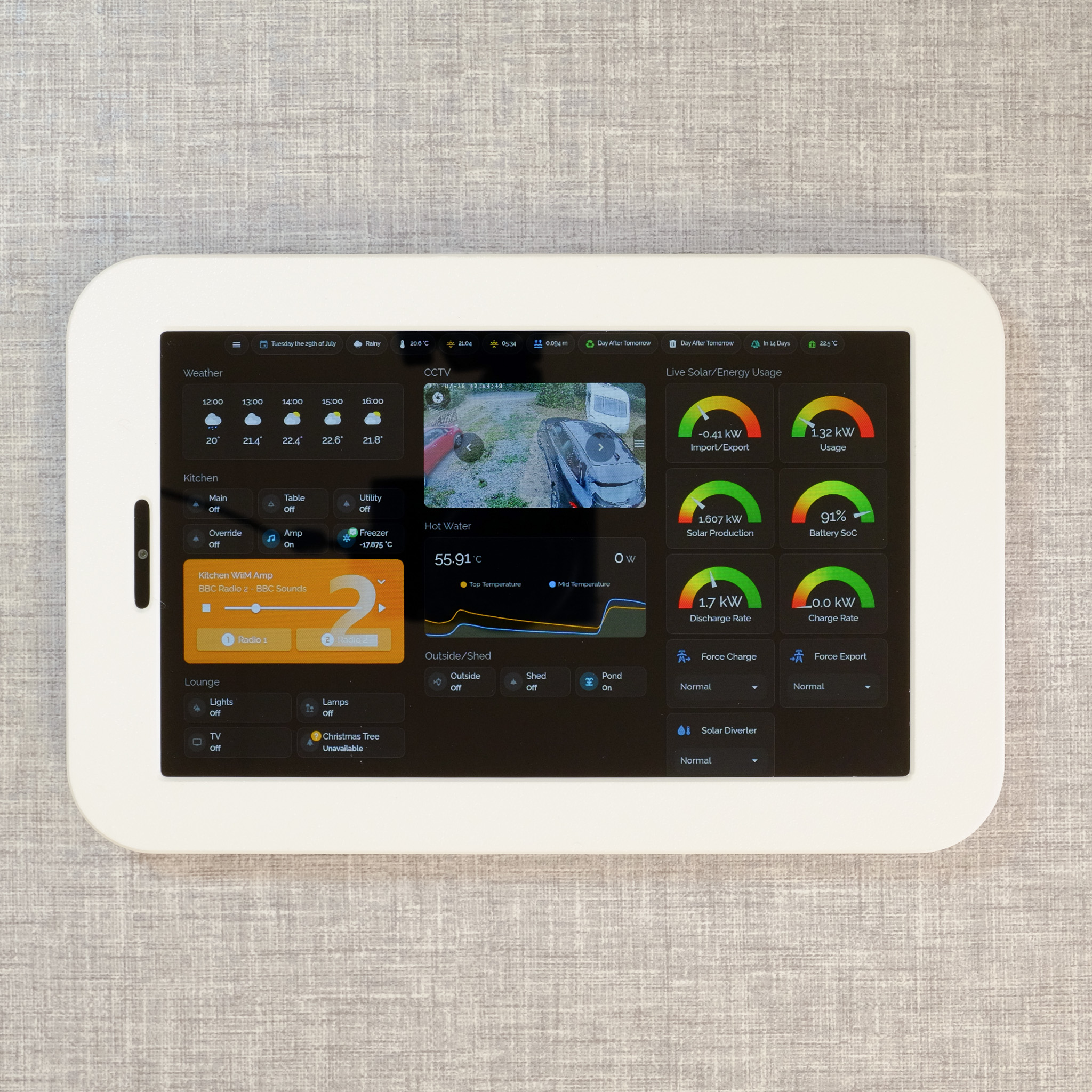 Lenovo Tab One TB305 White Wall Mount