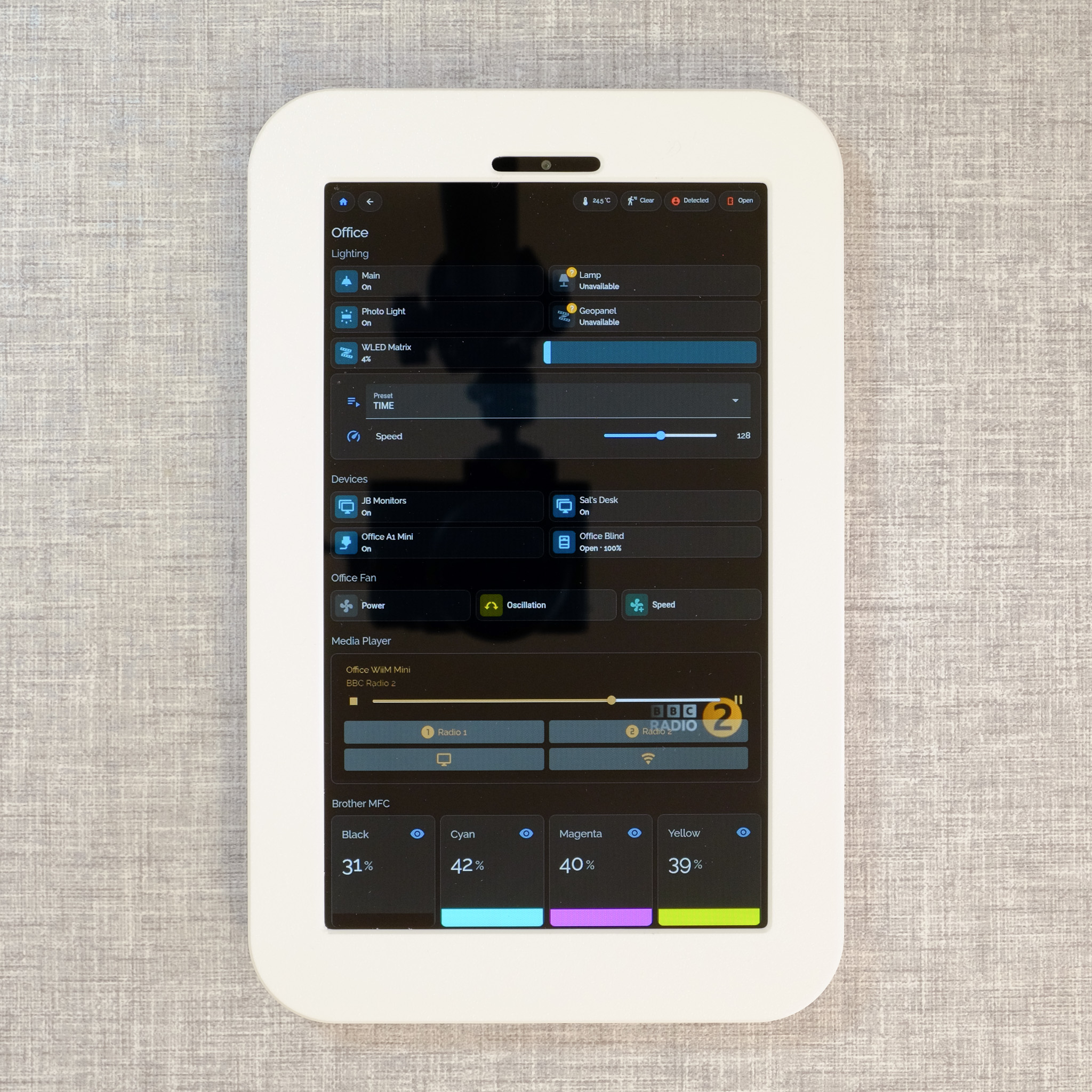 Lenovo Tab One TB305 White Wall Mount