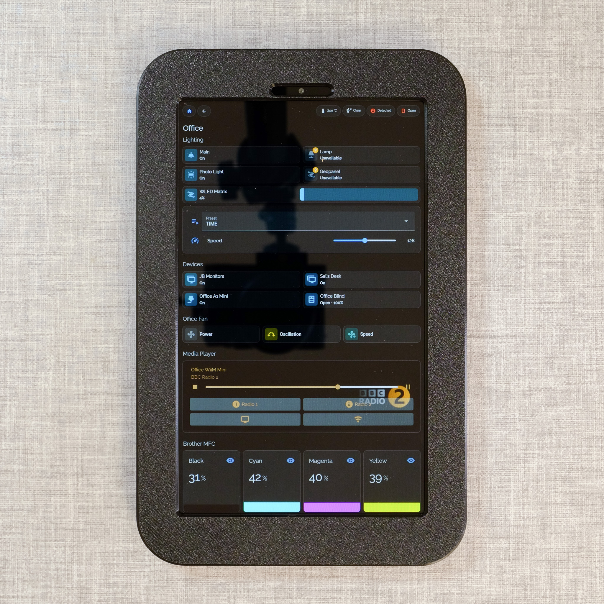 Lenovo Tab One TB305 Black Wall Mount