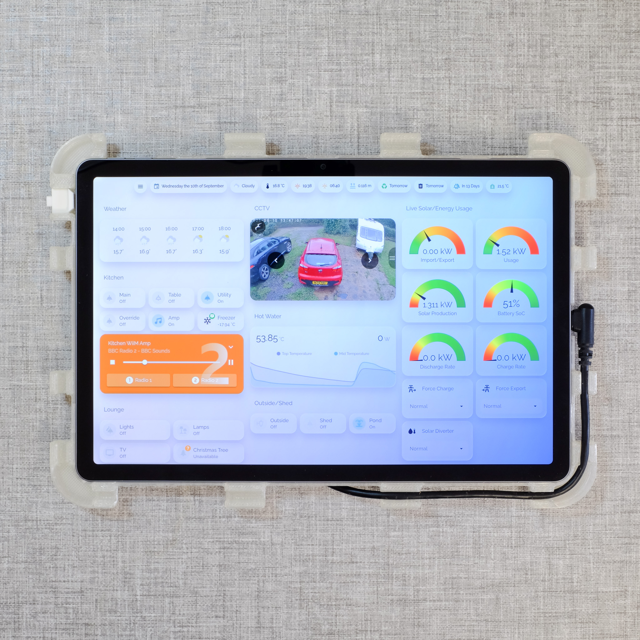 Lenovo Idea Tab 11 inch tablet wall mount - rear frame