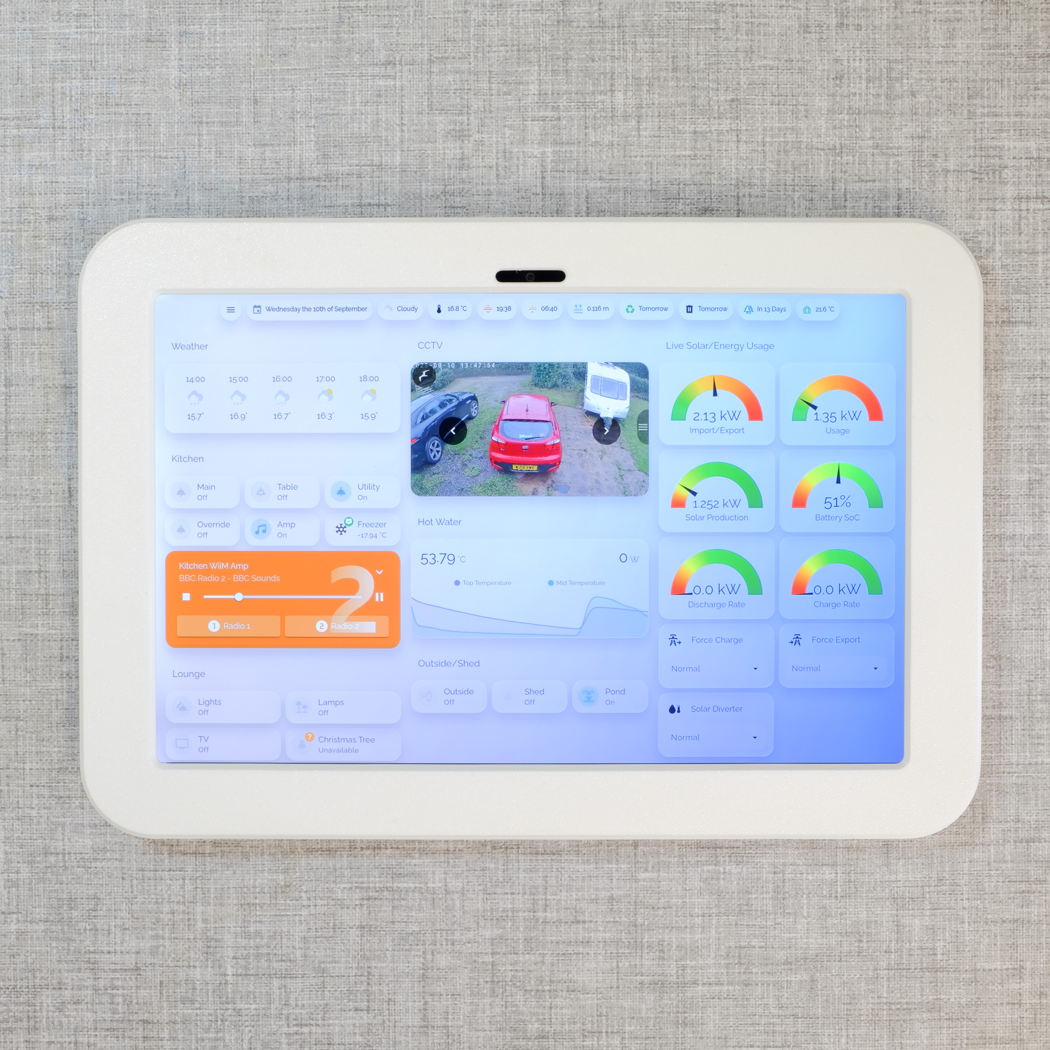 Lenovo Idea Tab 11 inch tablet wall mount - white