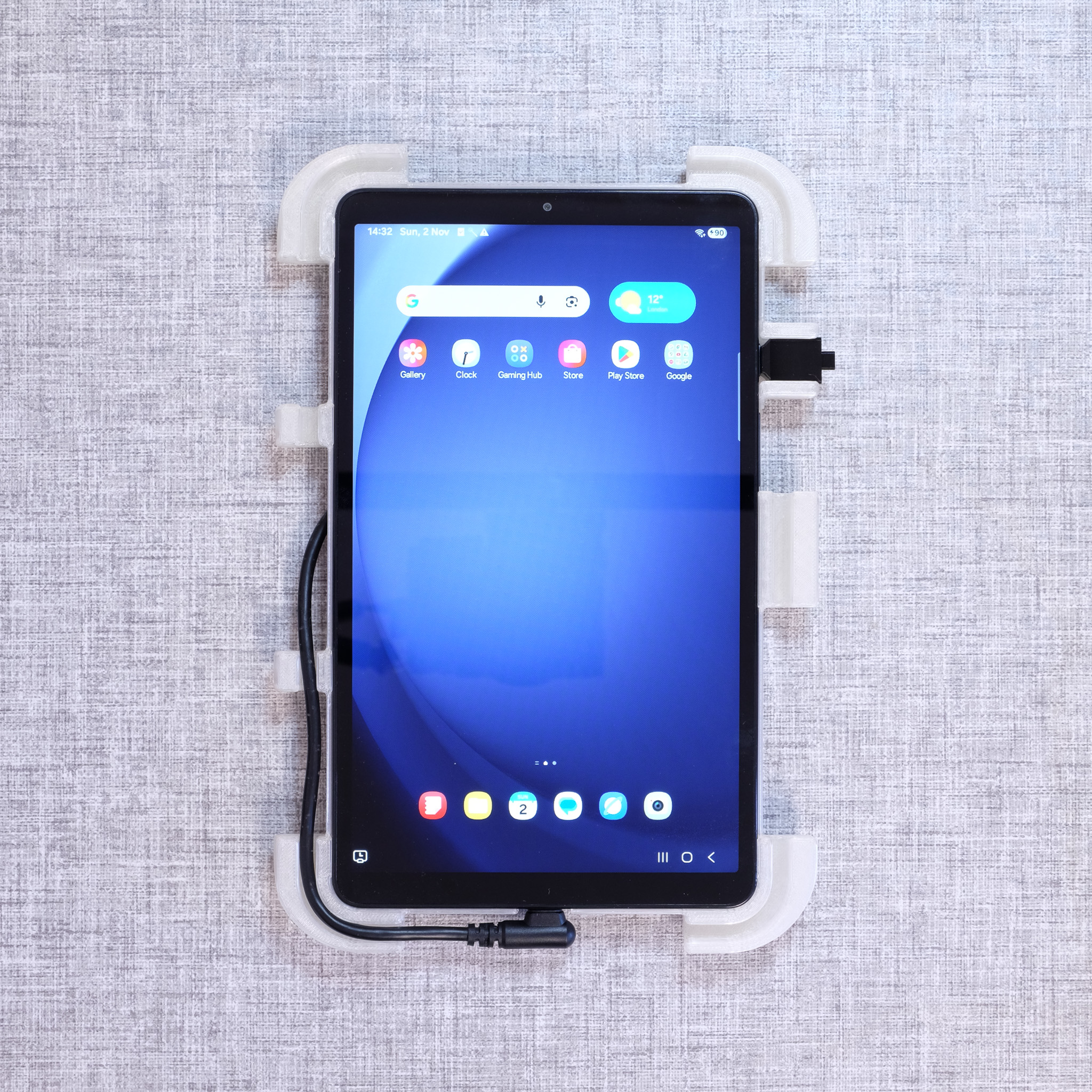 Samsung Galaxy Tab A9 8.7 inch Picture Frame Wall Mount - Rear Frame with Tablet