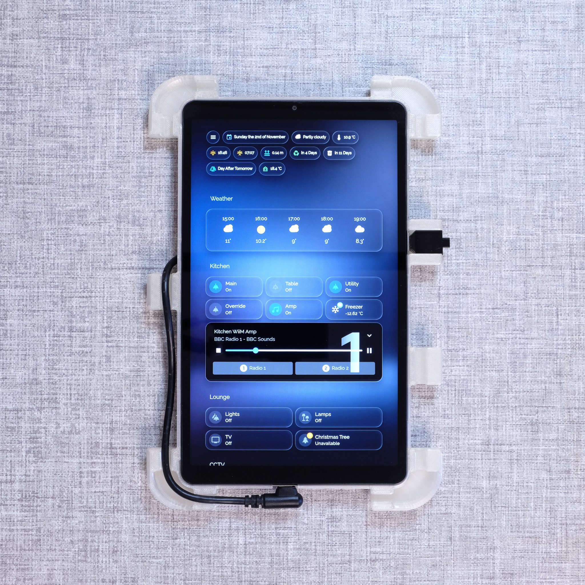 HONOR Pad X7 Picture Frame Wall Mount - Rear Frame