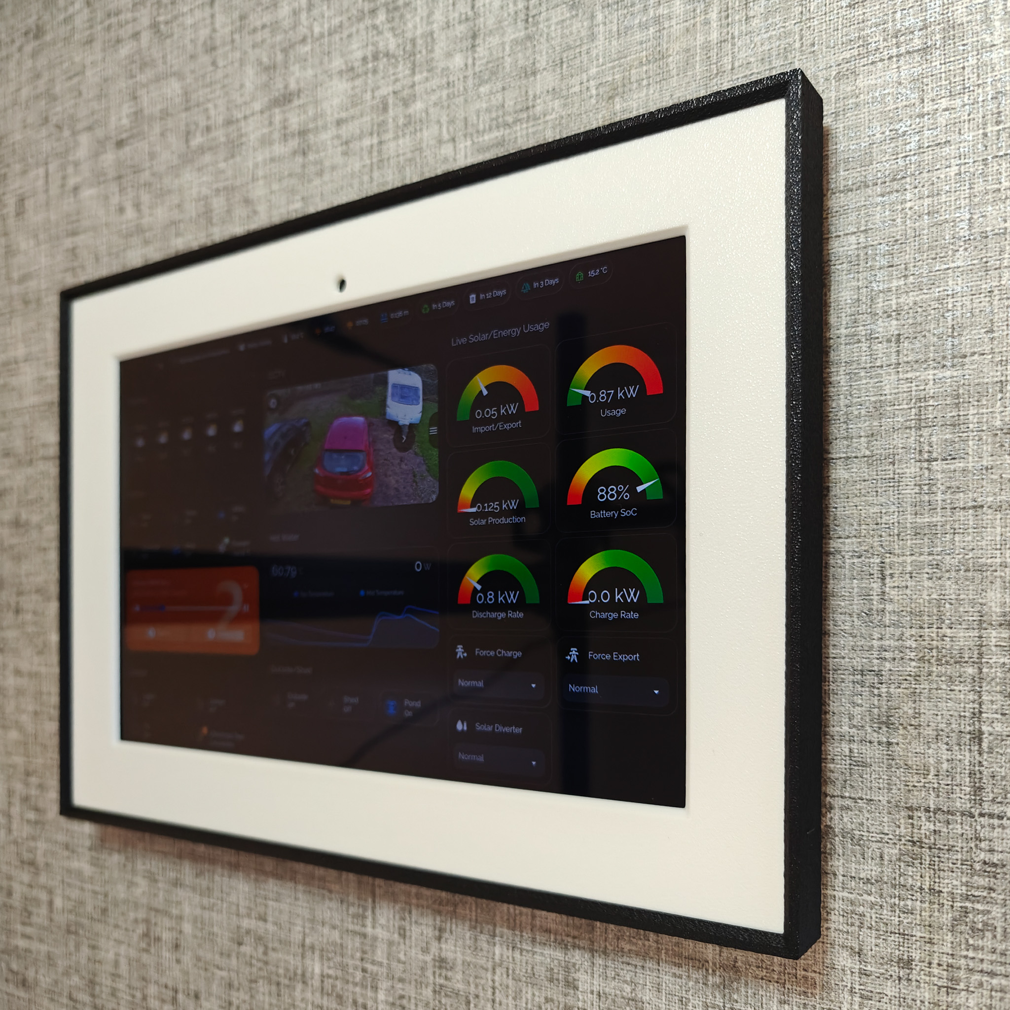 Lenovo Tab M10 Gen 3 Picture Frame Wall Mount - Side View