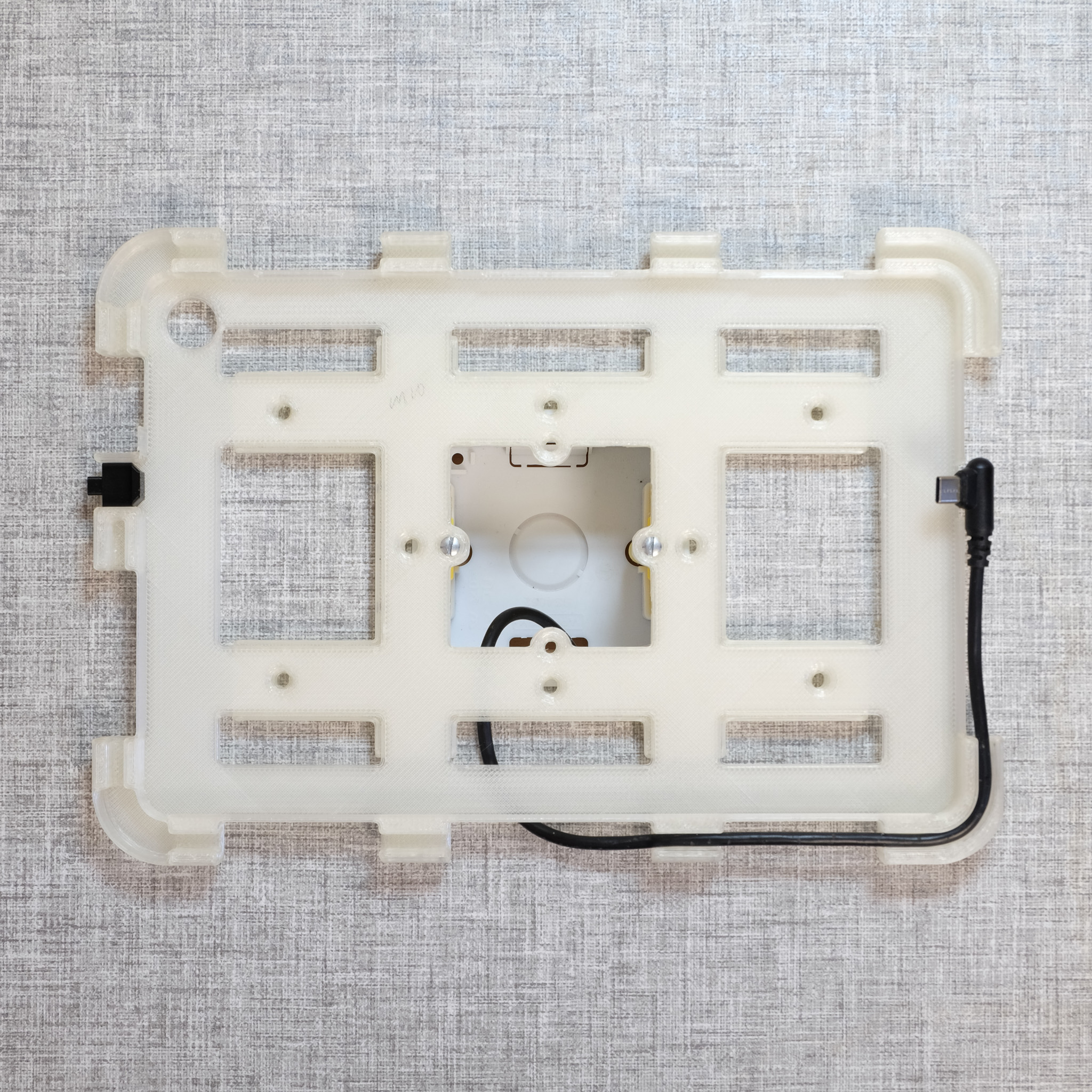 Lenovo Tab M10 Gen 3 Picture Frame Wall Mount - Rear Frame