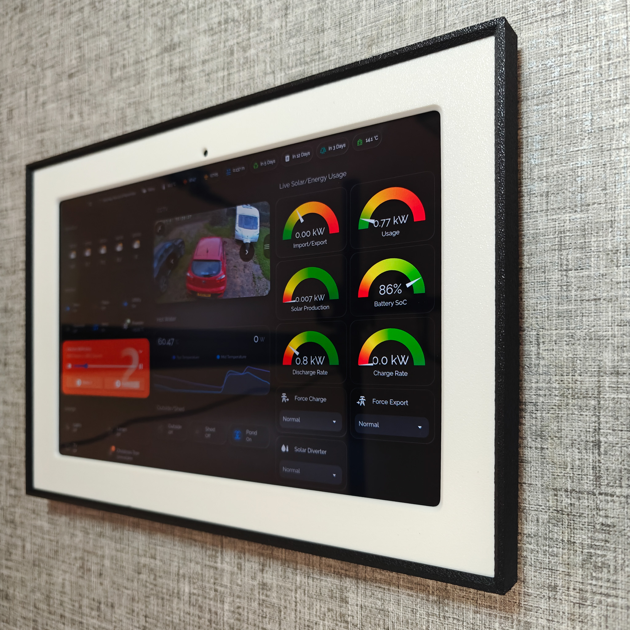 Lenovo Tab M11 Picture Frame Wall Mount - Side View