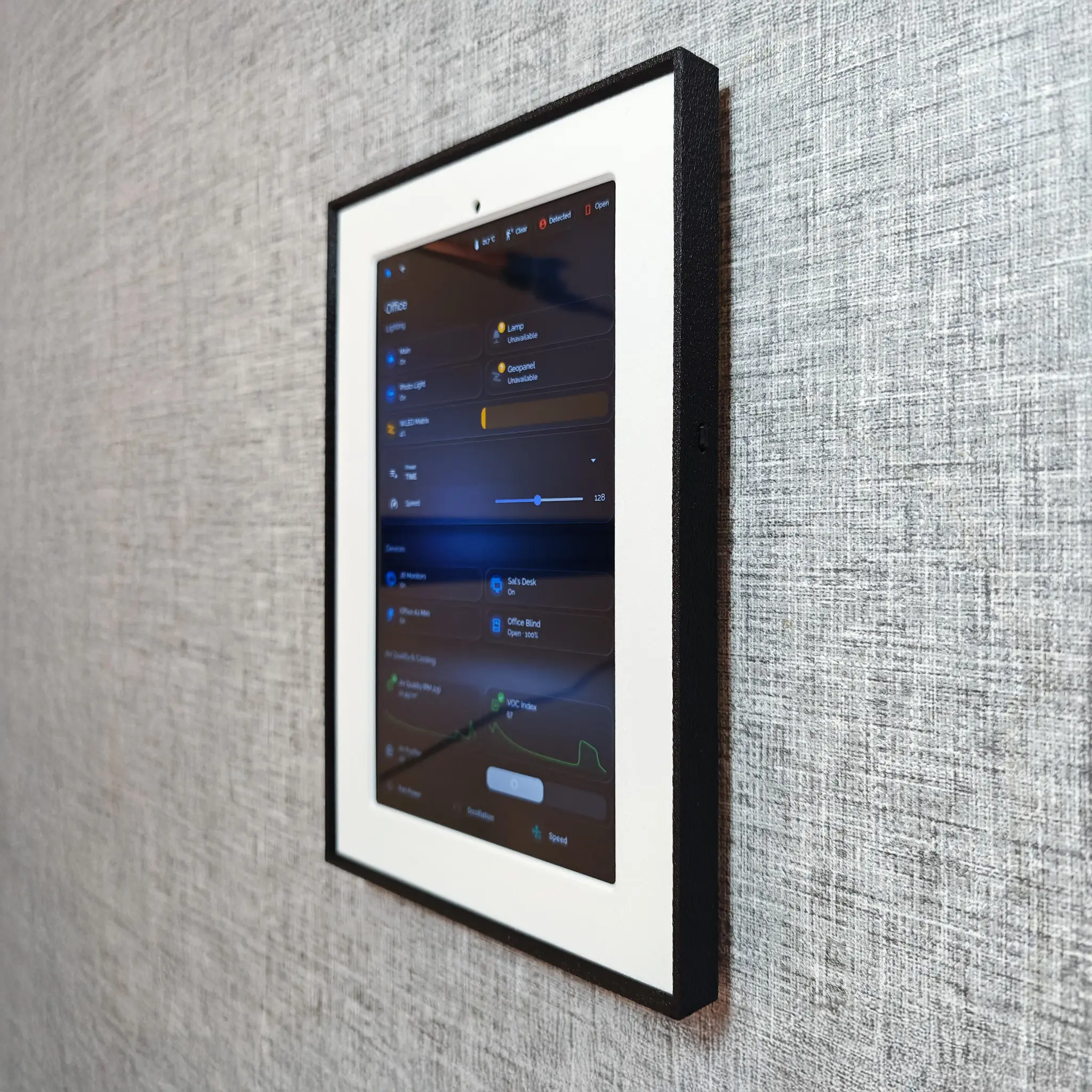 Samsung Galaxy Tab A11 Picture Frame Wall Mount - Side View