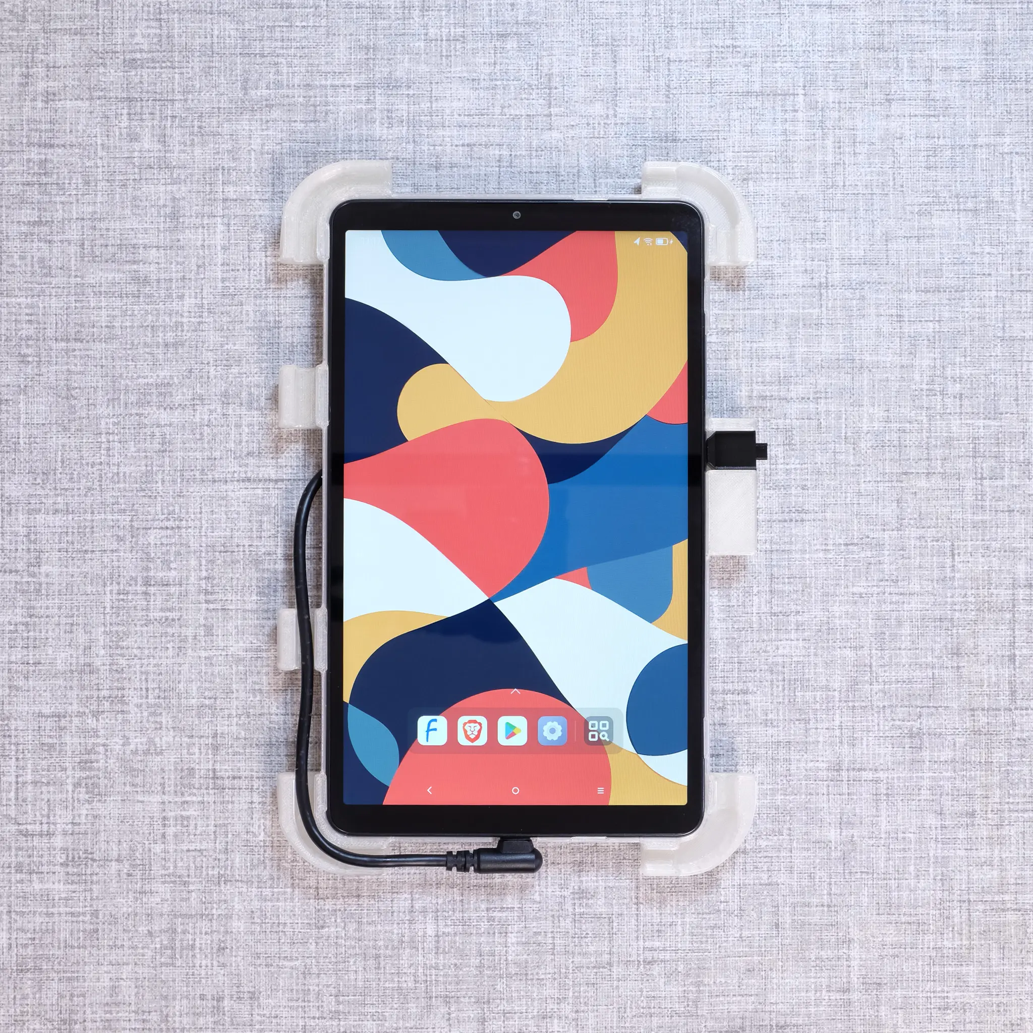 Lenovo Tab One Picture Frame Wall Mount - Rear Frame With Tablet