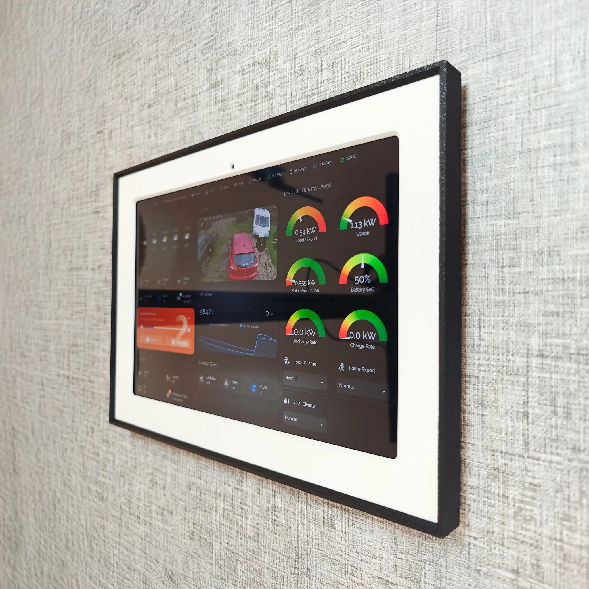 Lenovo Idea Tab Picture Frame Tablet Wall Mount - Side View