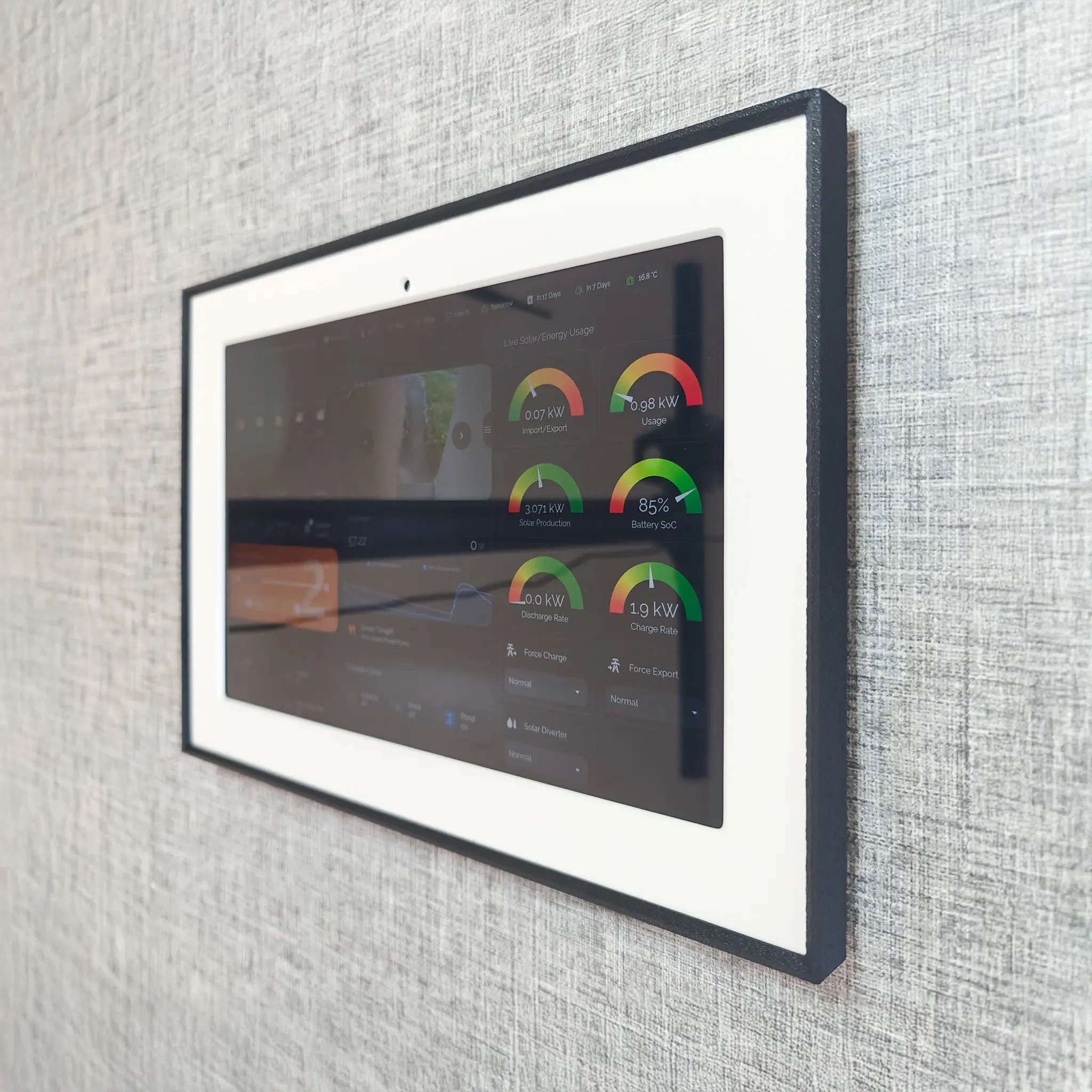 Samsung Galaxy Tab A11+ Picture Frame Wall Mount - Side View