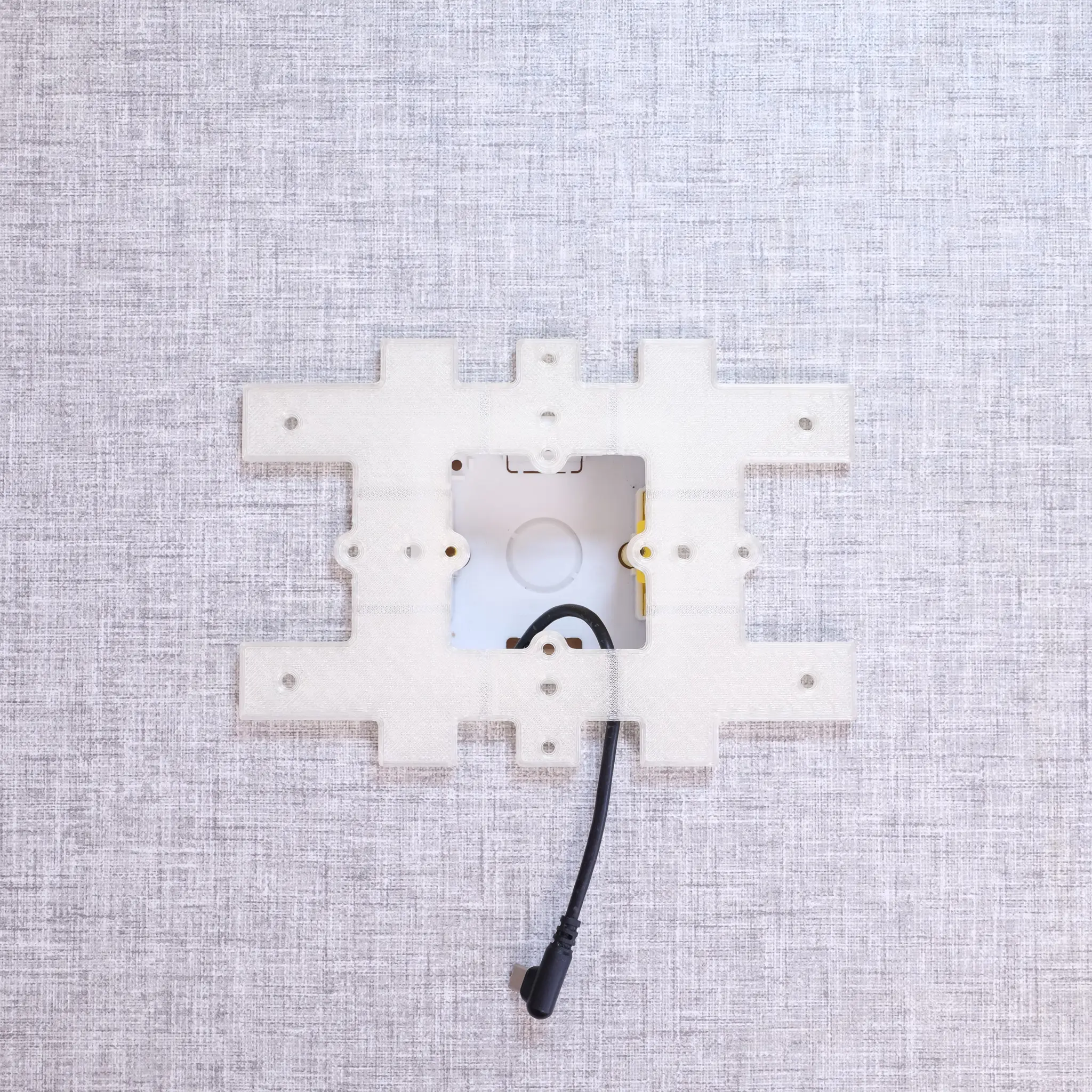 Tablet wall mount spacer - single and double UK back boxes - US single back box - direct to wall mounting