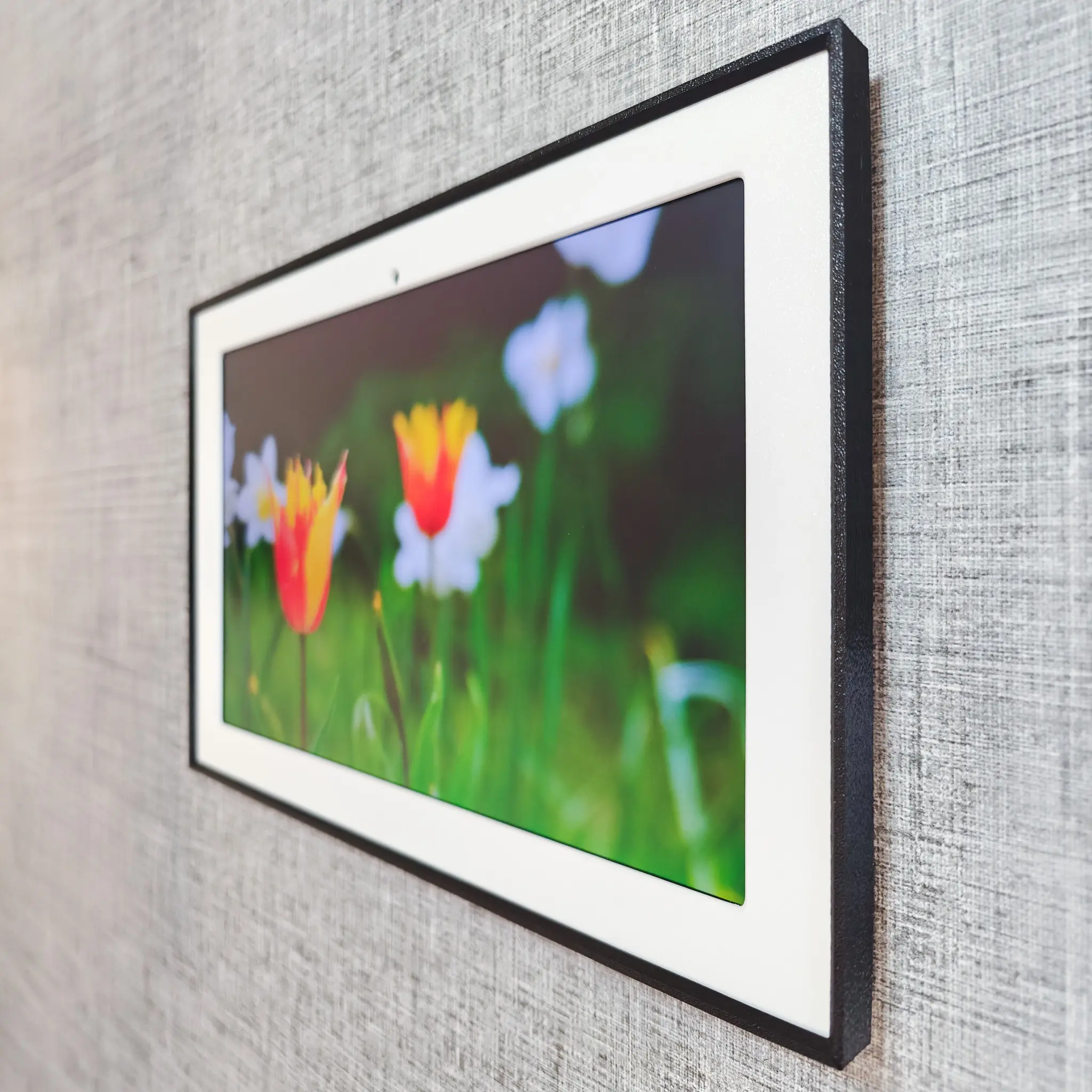 Lenovo P12 Picture Frame Tablet Wall Mount - Side View