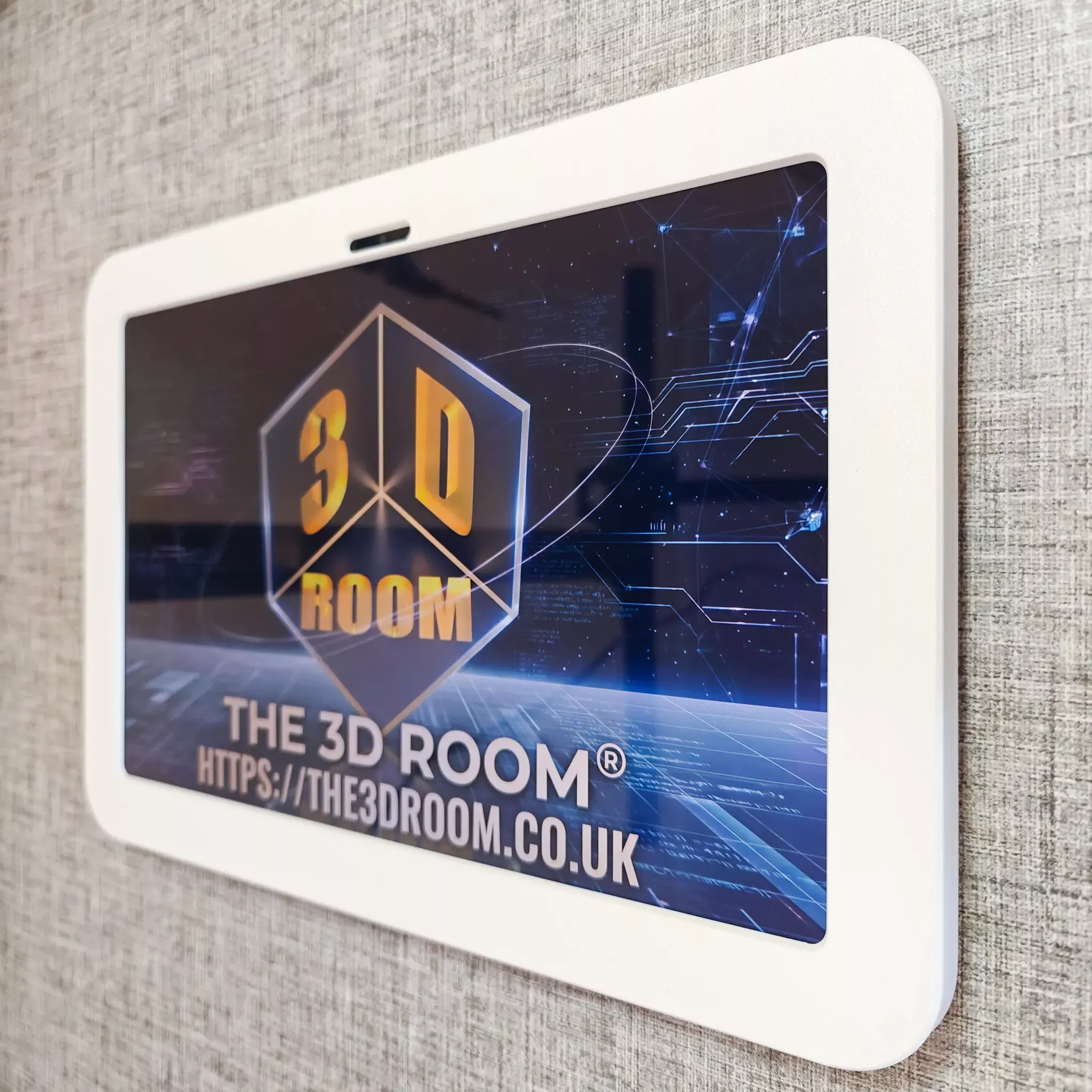 Lenovo Idea Tab Plus Wall Mount - White - Side View